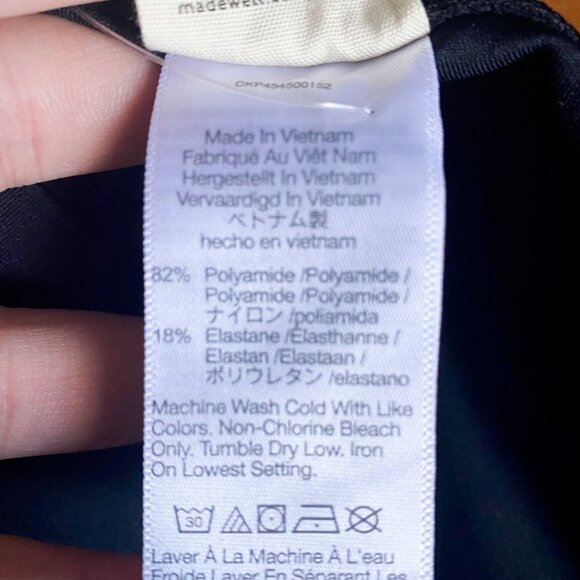 NWT Madewell BlackHigh Waisted Leggings 1X - Picture 7 of 8